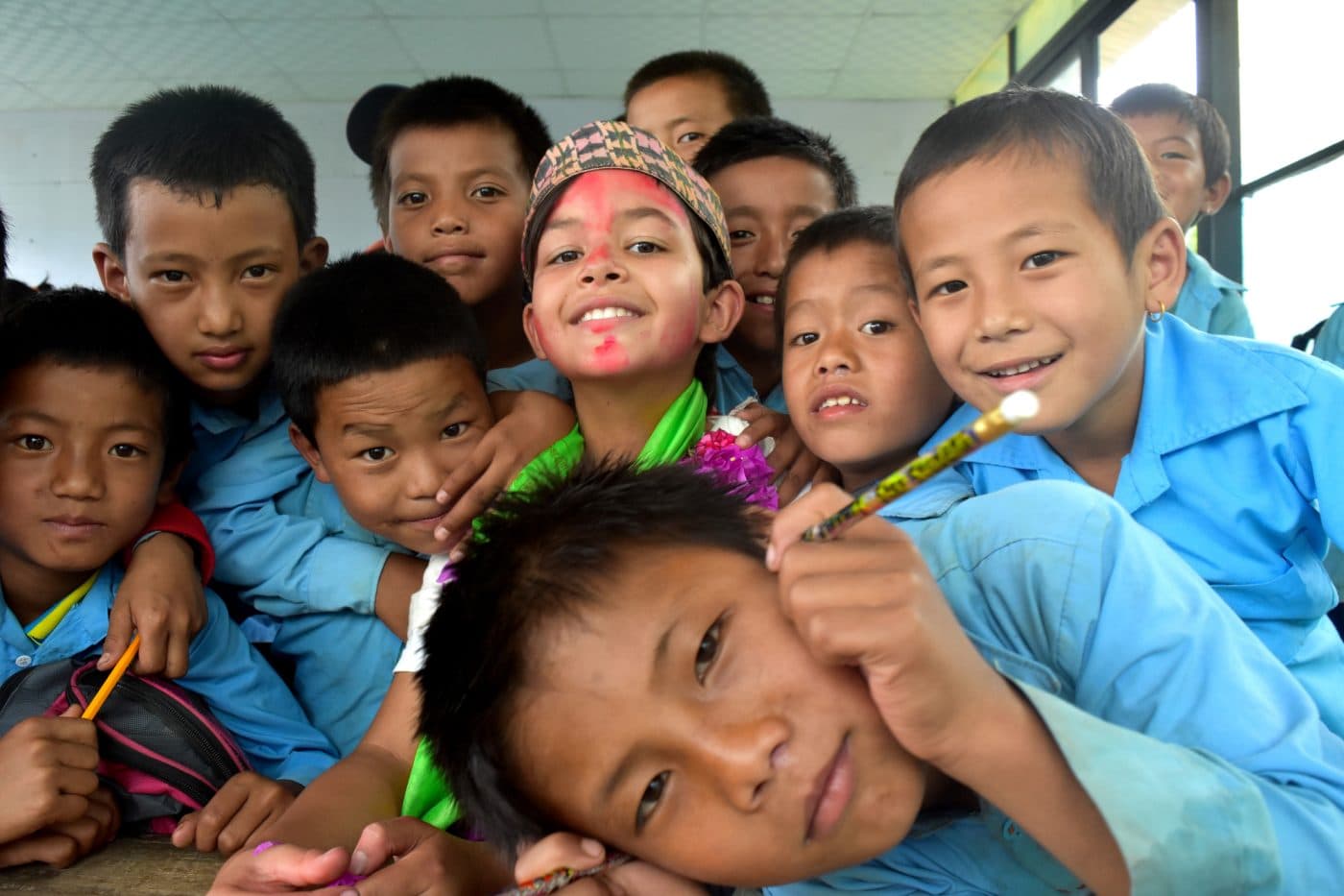 Opening the first rebuilt school in Gorkha, Nepal, archive photograph 3