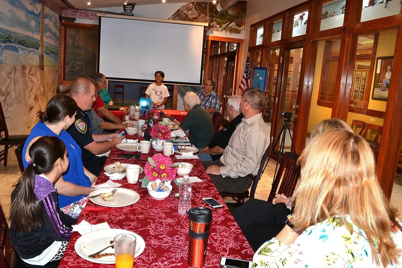 Speaking at the Oxnard Sunrise Rotary Club, archive photograph 3