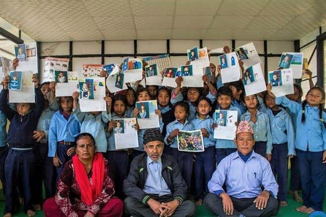Aspen Elementary and Shree Sudarshan school exchange, archive photograph 1