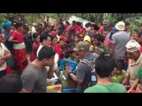 Earthquake relief distribution